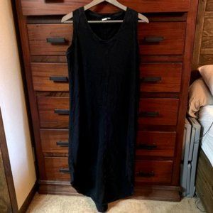 Gap Factory Sz Medium Midi 100% Cotton Black Dress